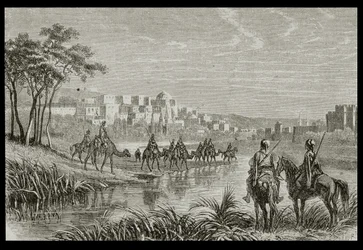 Tripoli in the 1860s, engraved by Charles Maurand
